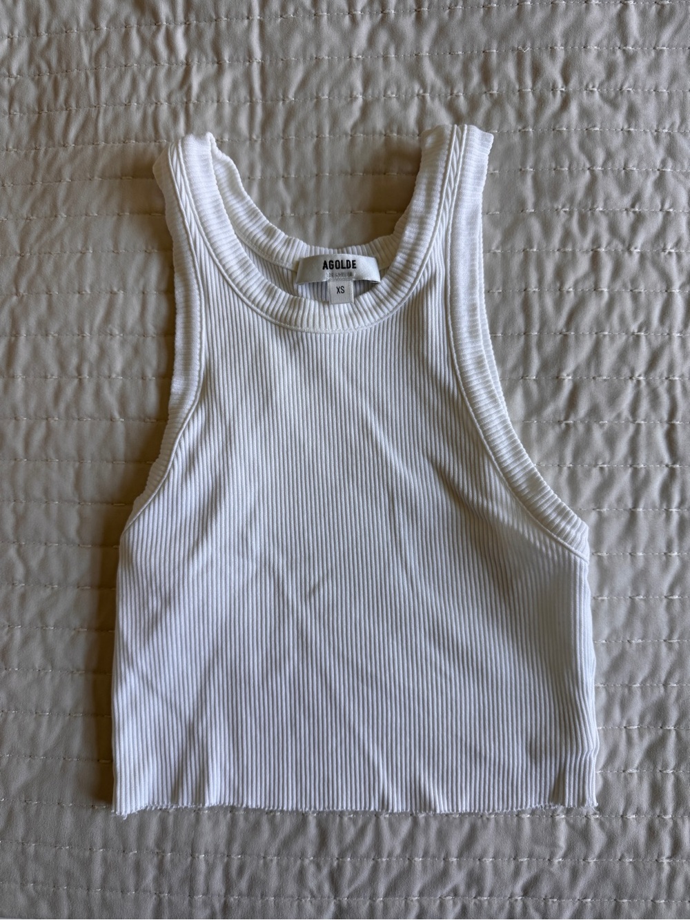 AGOLDE poppy cropped tank - XS